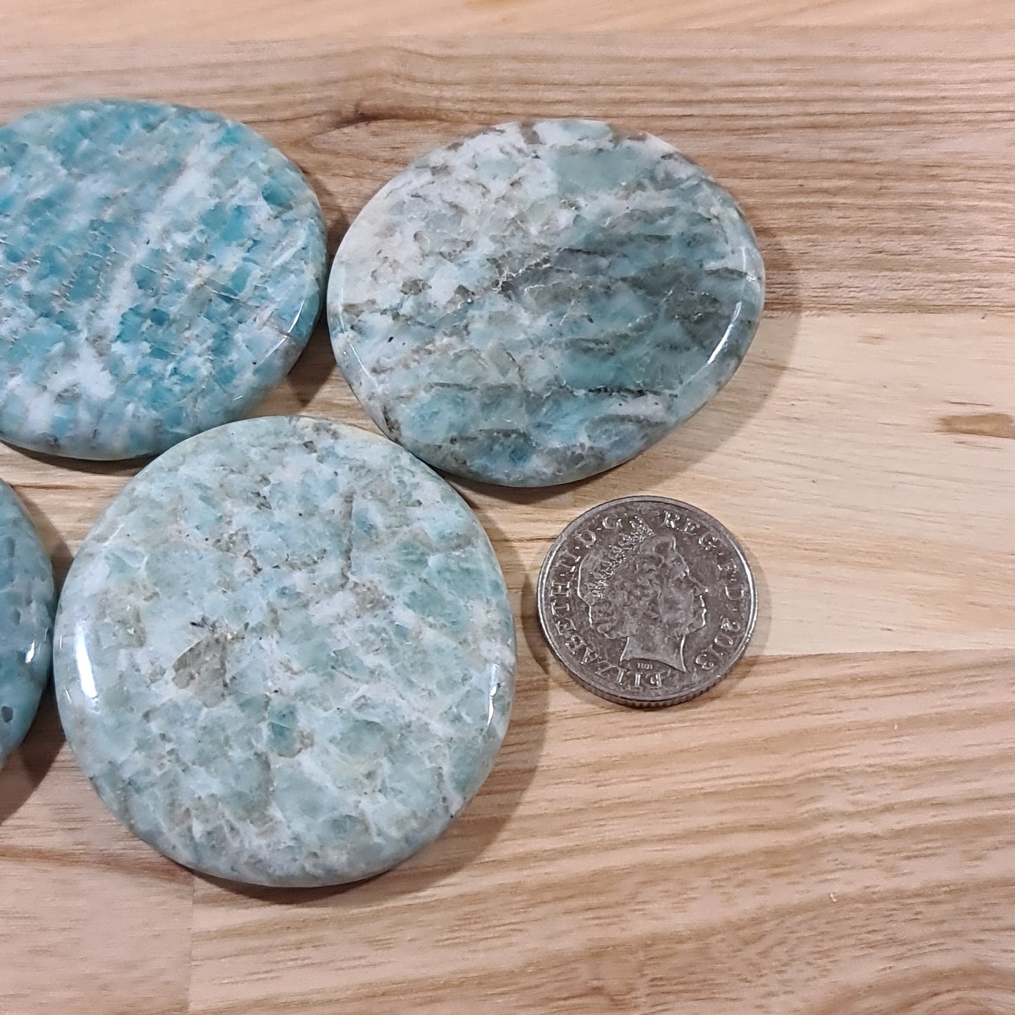 Graphic Amazonite Smoothstone - Madagascar