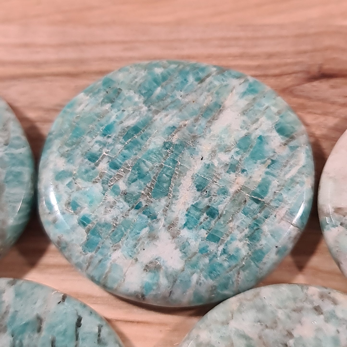 Graphic Amazonite Smoothstone - Madagascar