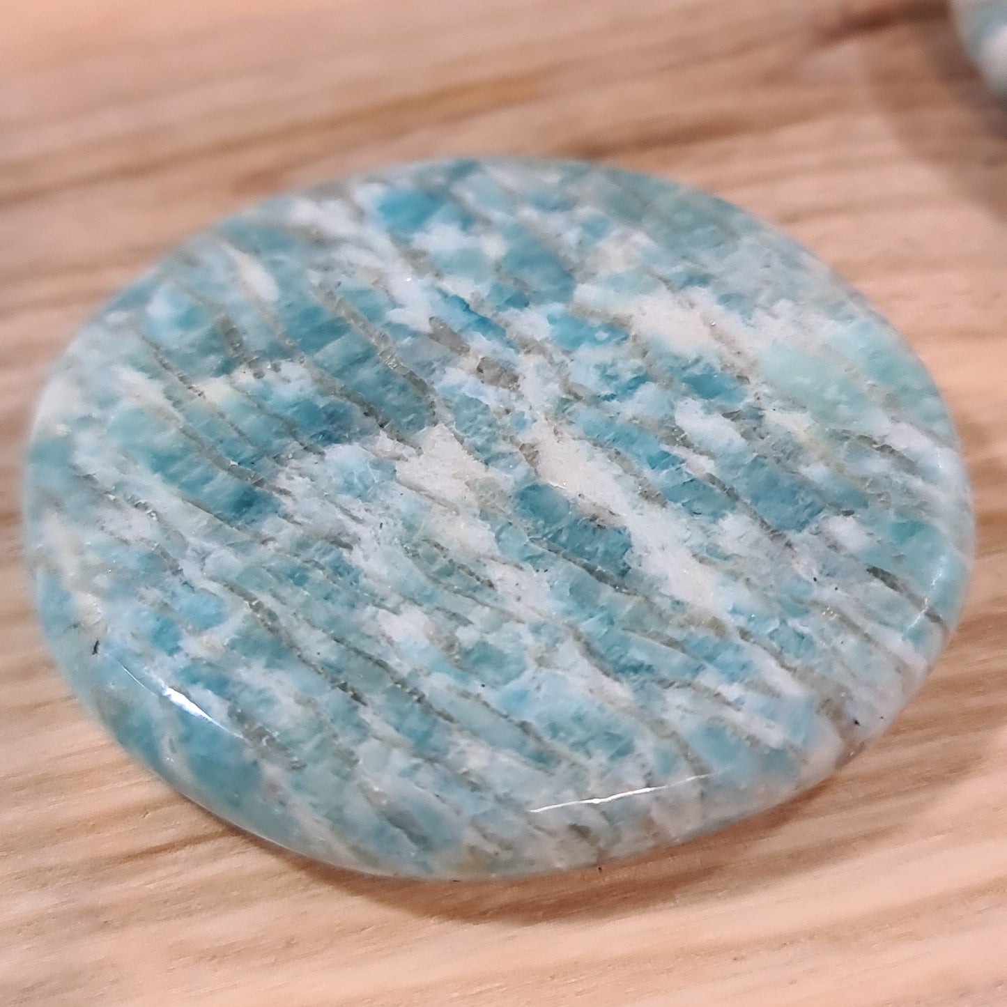 Graphic Amazonite Smoothstone - Madagascar