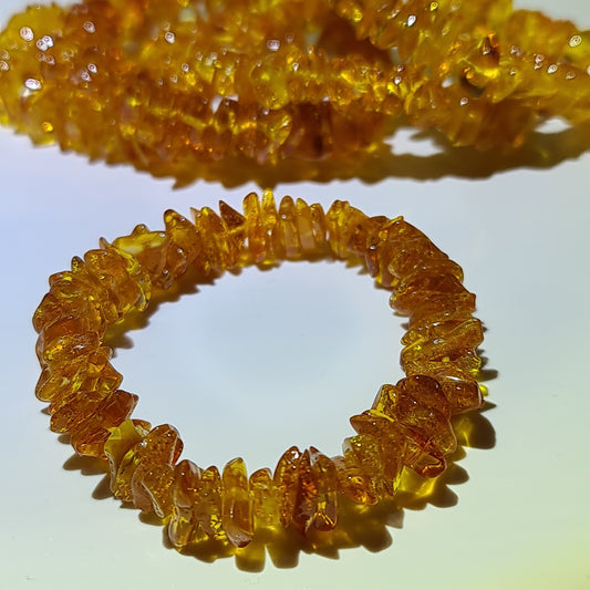 Amber Chip Bracelet