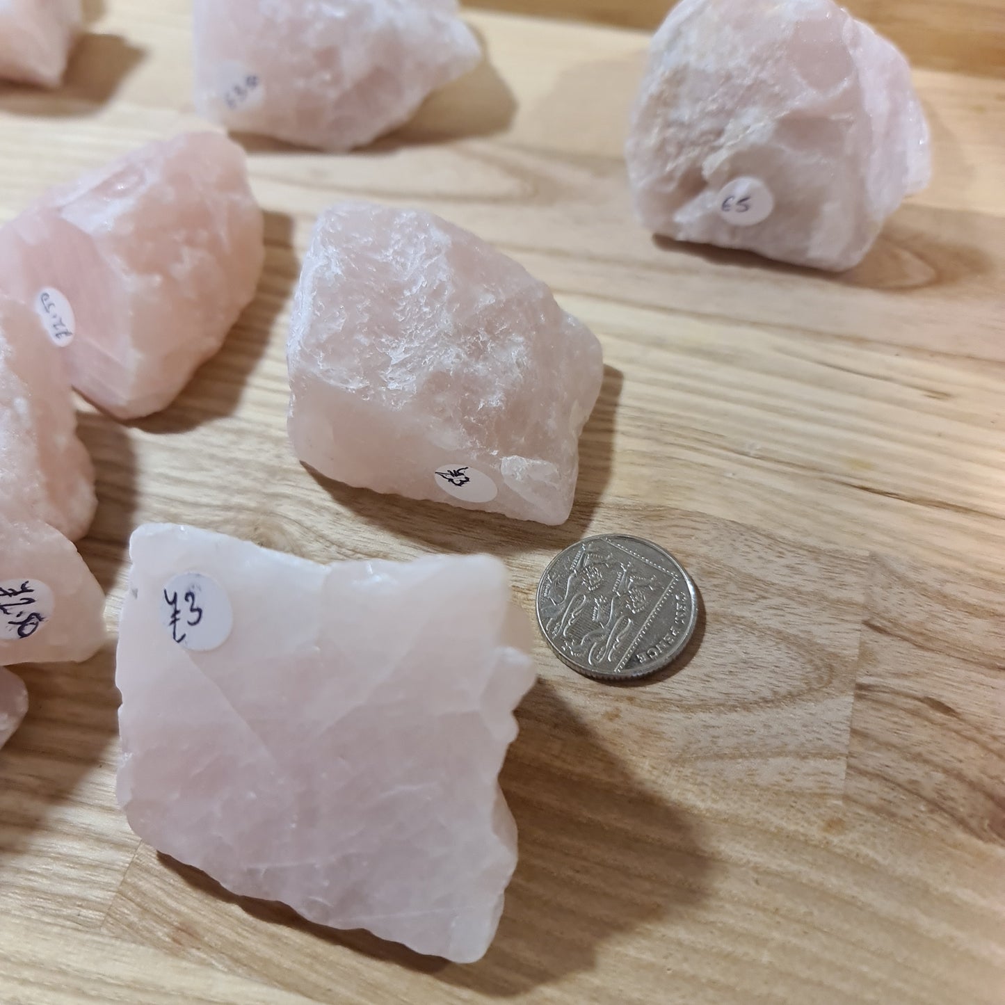 Rose Quartz "A" Grade rough pieces