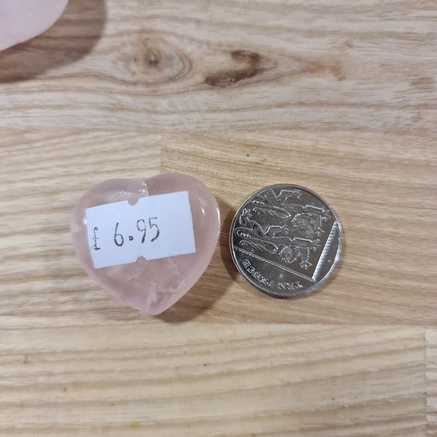Rose Quartz Small Heart