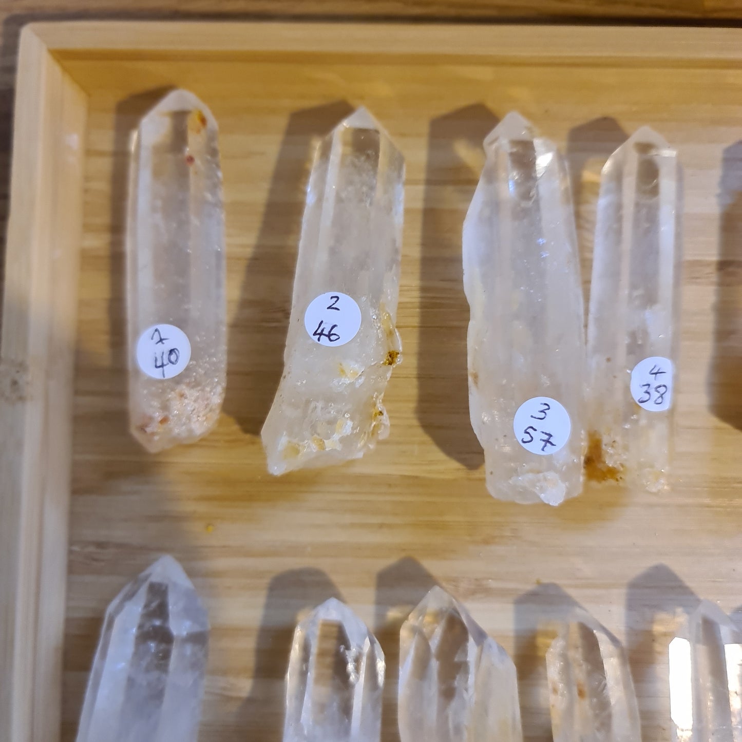 Blue Mist Lemurian Quartz Points