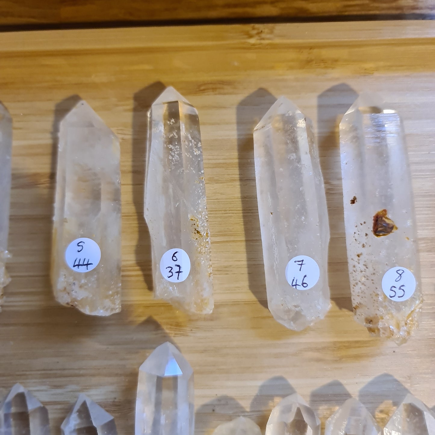 Blue Mist Lemurian Quartz Points