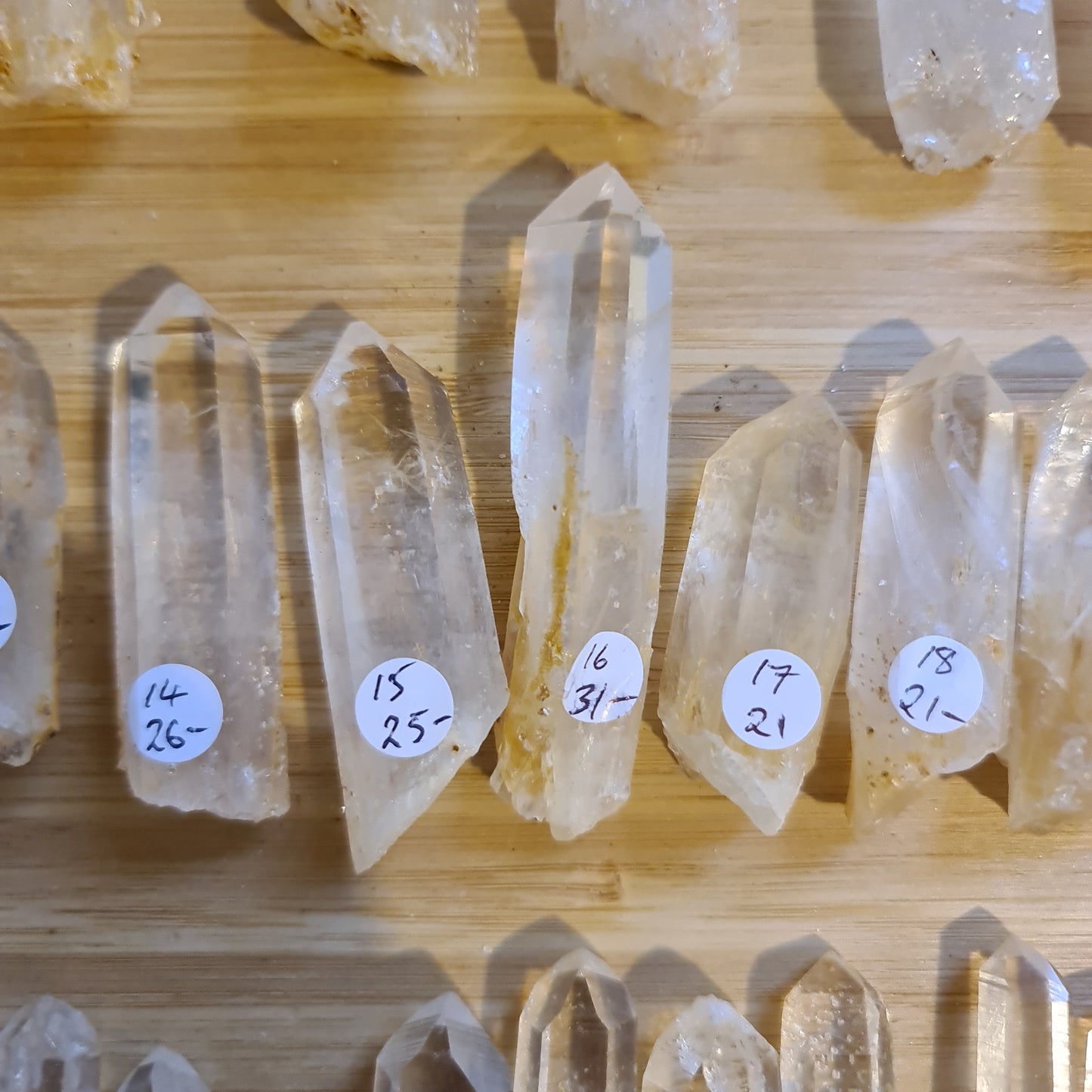 Blue Mist Lemurian Quartz Points
