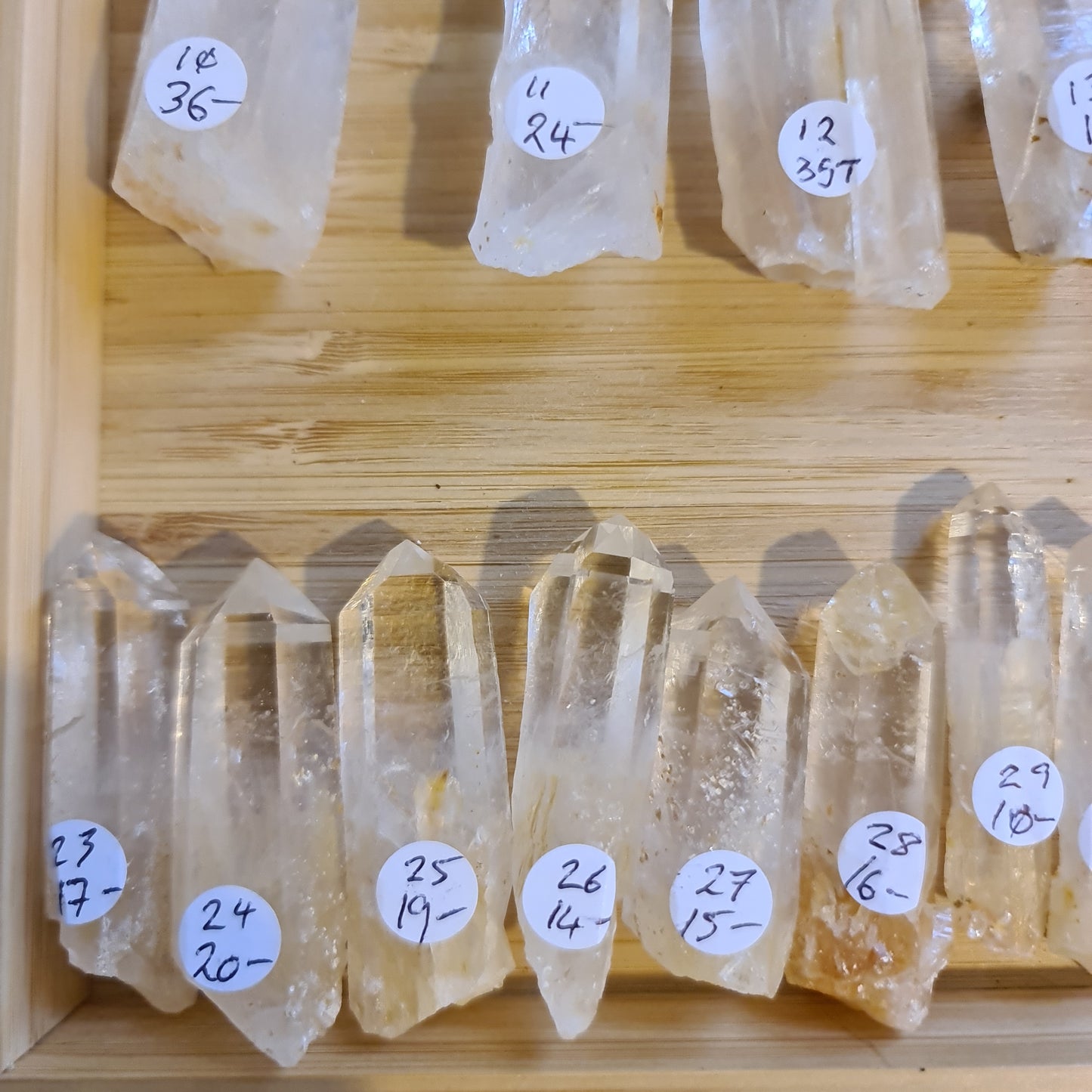 Blue Mist Lemurian Quartz Points