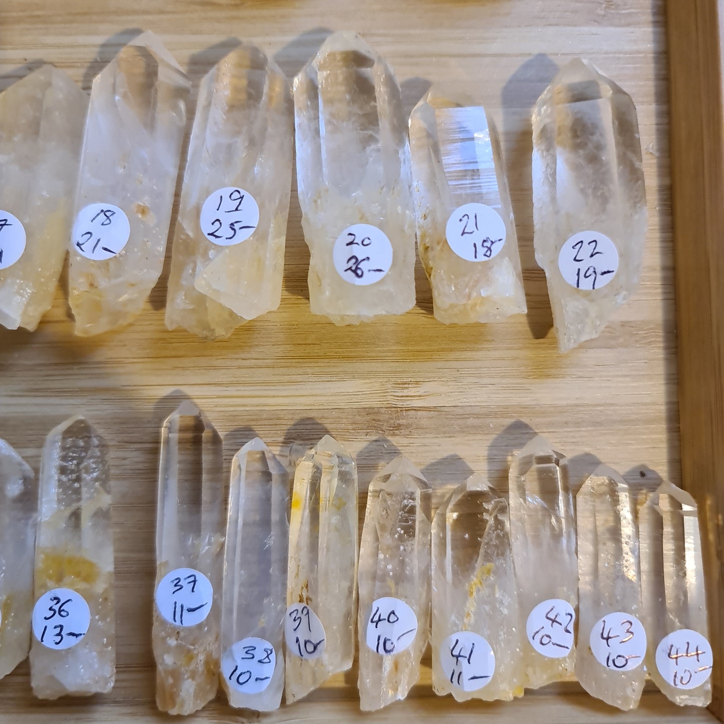 Blue Mist Lemurian Quartz Points