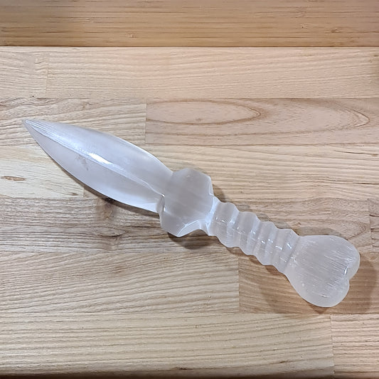 Selenite Knife (Heart Handle)