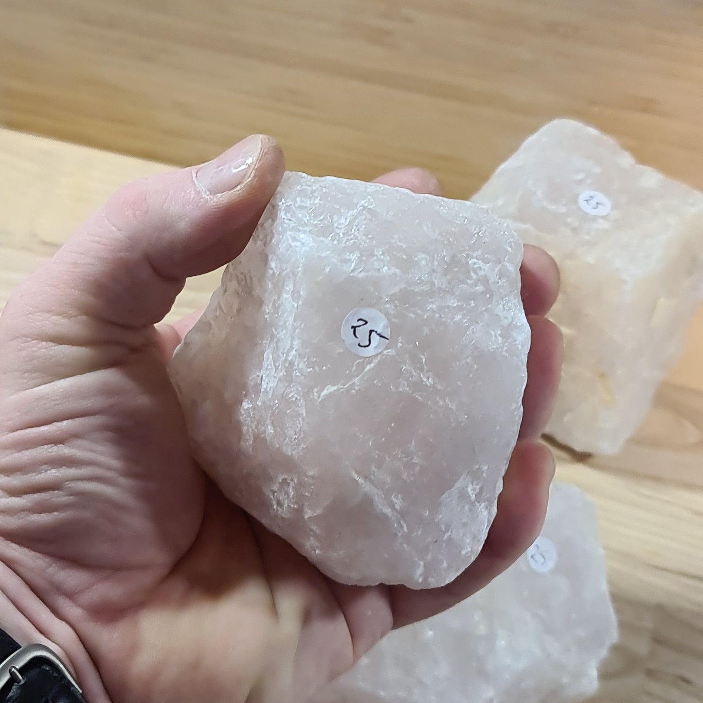 Rose Quartz "B" Grade rough pieces