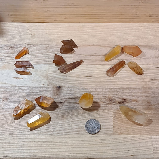 Tangerine Quartz Points