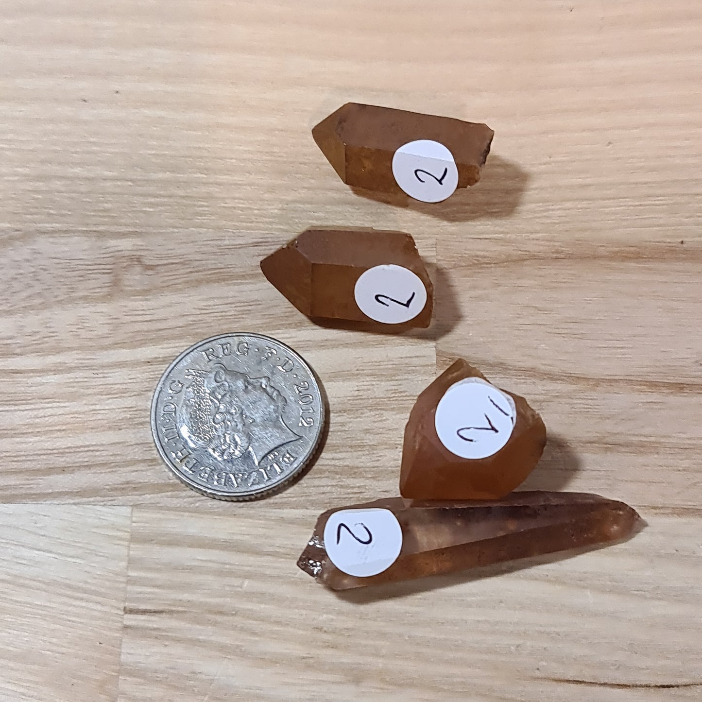 Tangerine Quartz Points