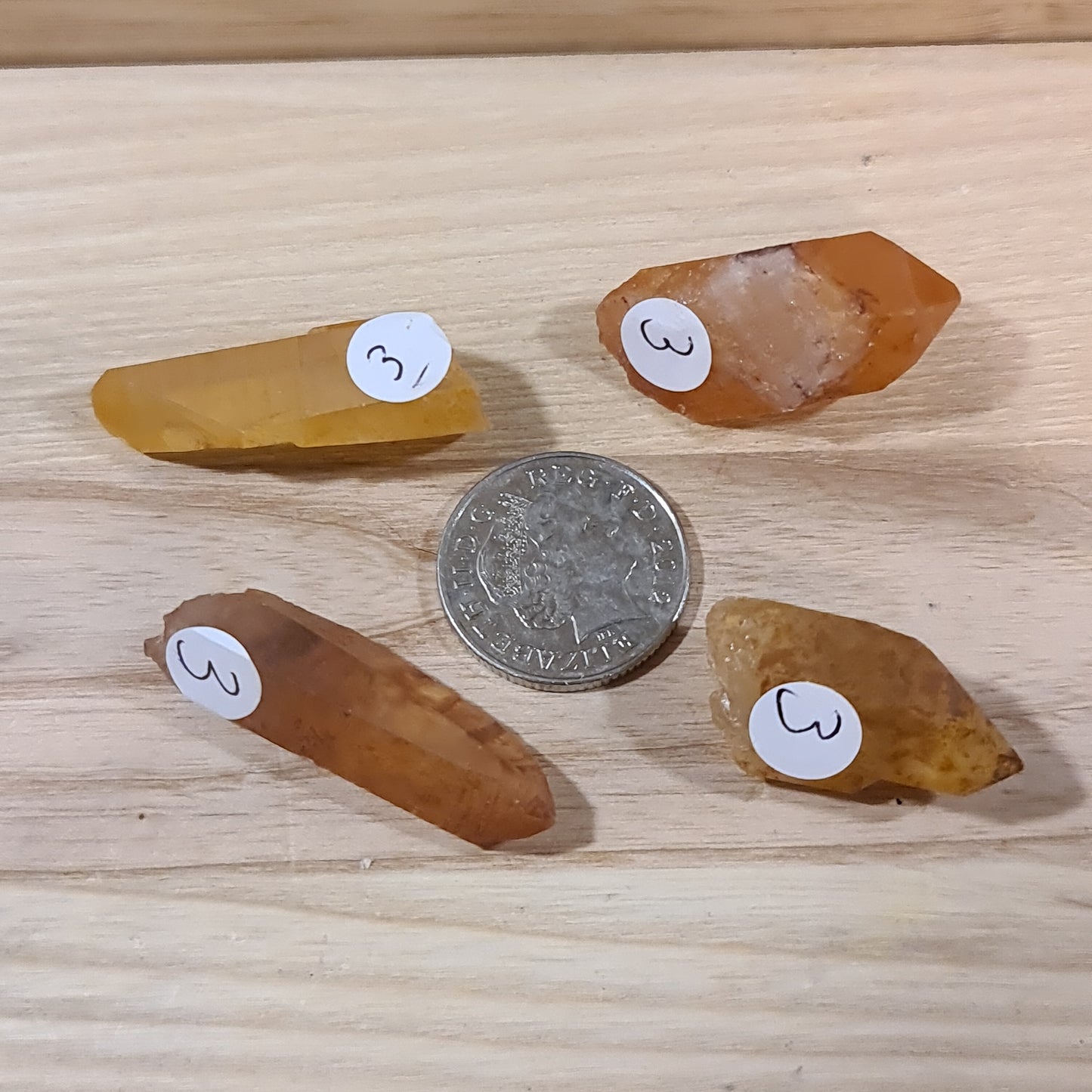 Tangerine Quartz Points