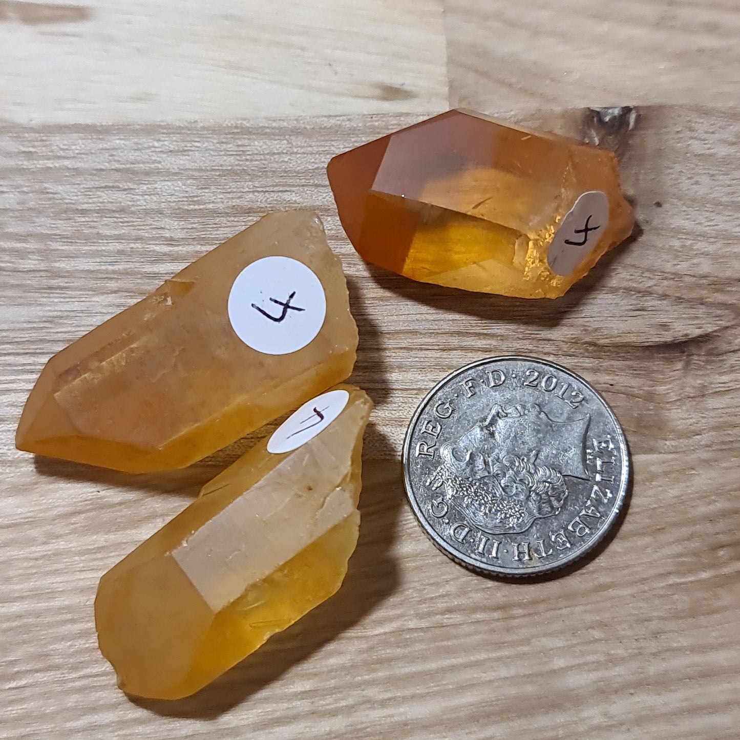 Tangerine Quartz Points