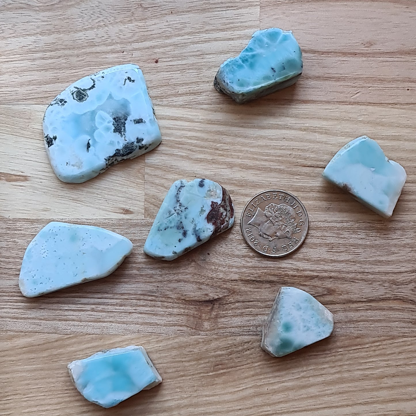 Larimar Pieces