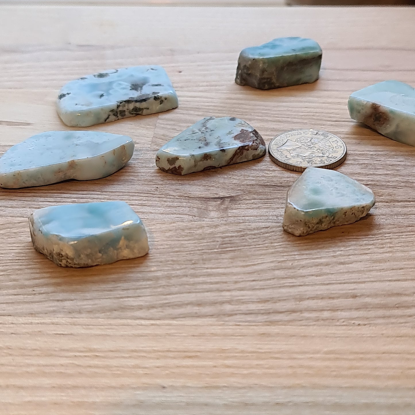 Larimar Pieces