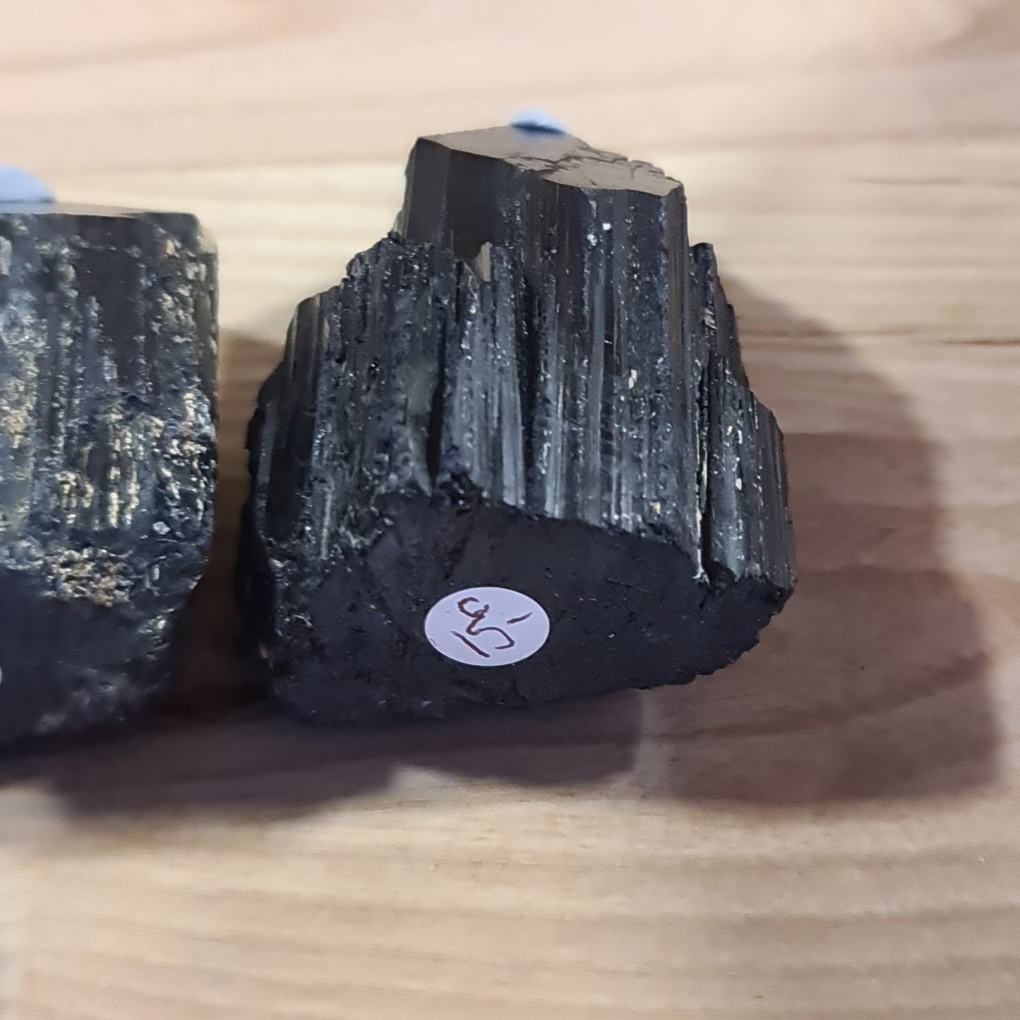 Black Tourmaline Raw and Polished Point