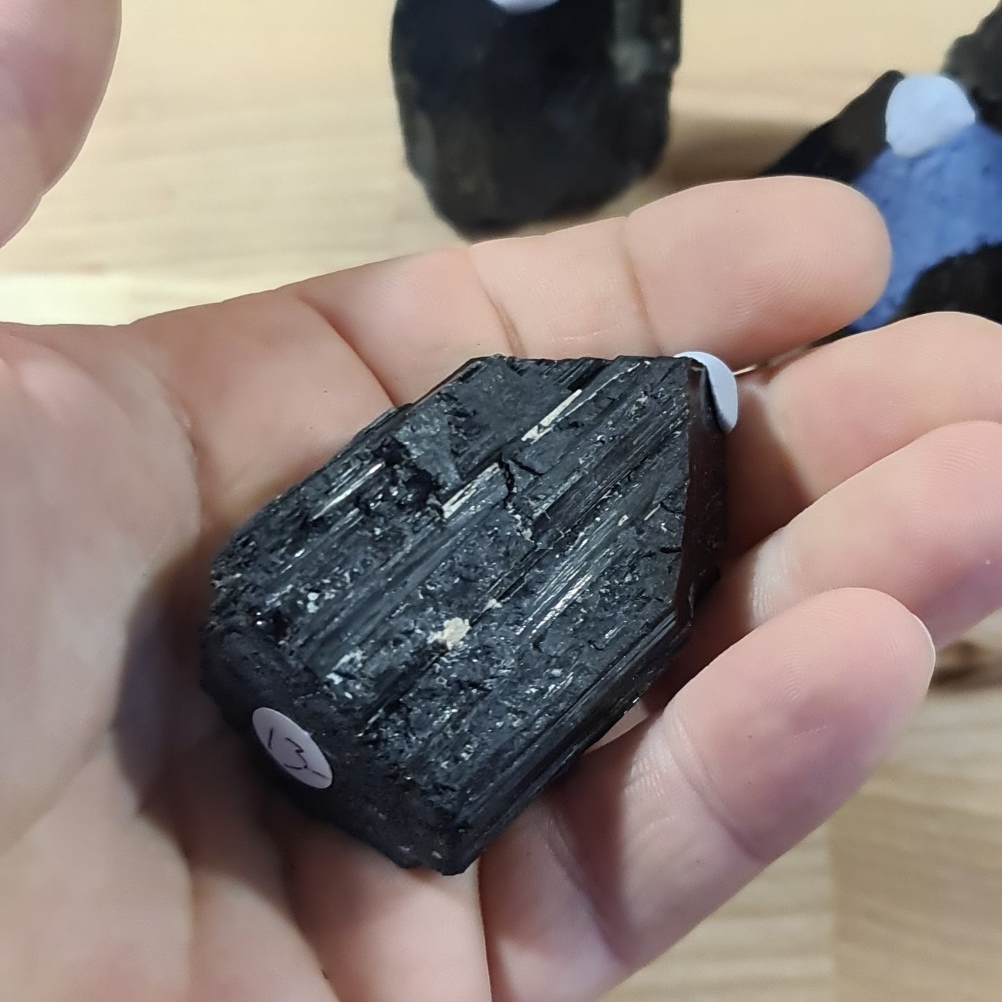 Black Tourmaline Raw and Polished Point