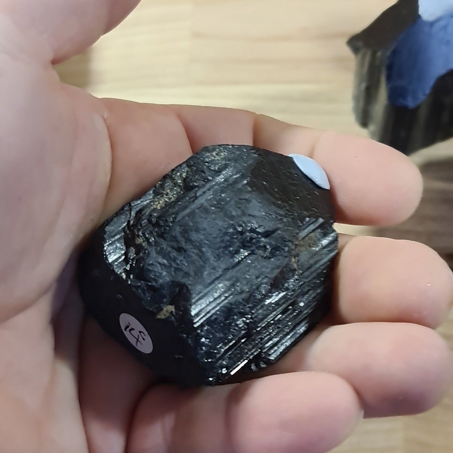 Black Tourmaline Raw and Polished Point