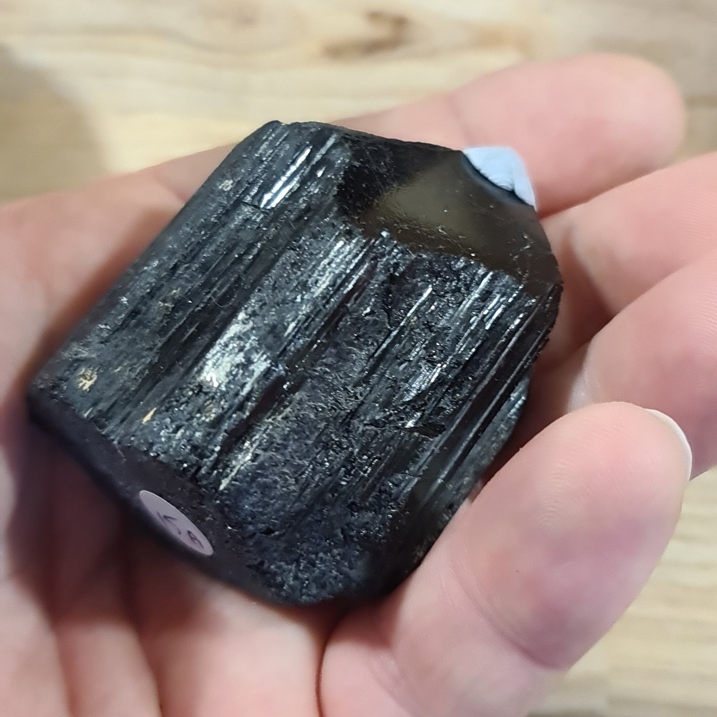 Black Tourmaline Raw and Polished Point