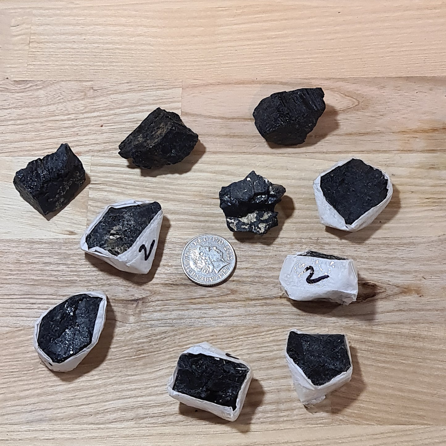 Black Tourmaline Raw Pieces