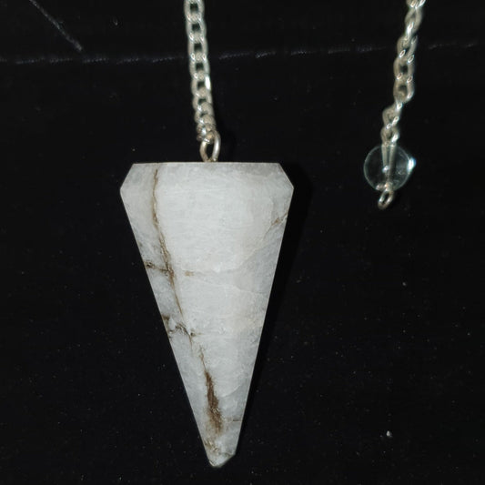 Moonstone Faceted Pendulum