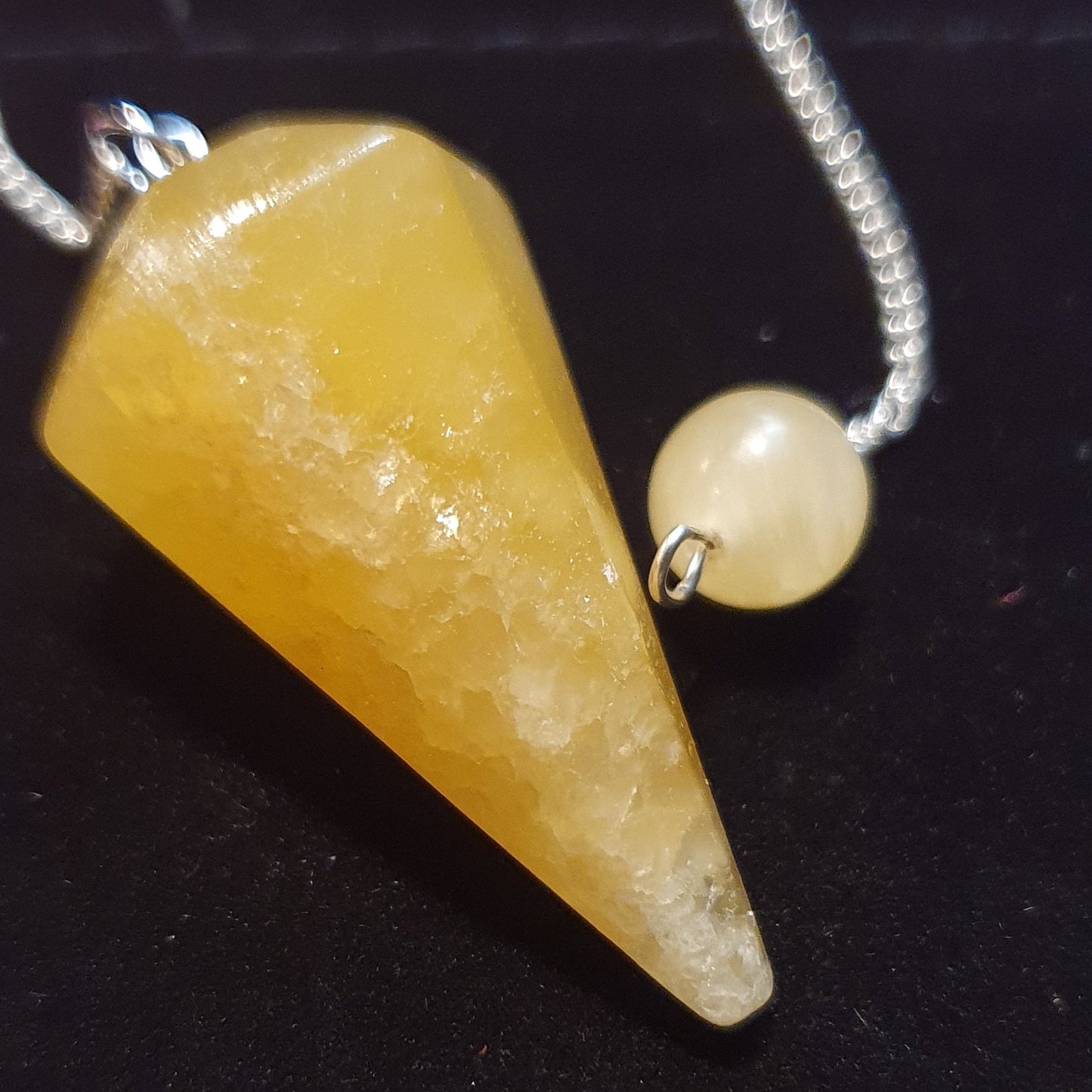 Orange Calcite Pendulum