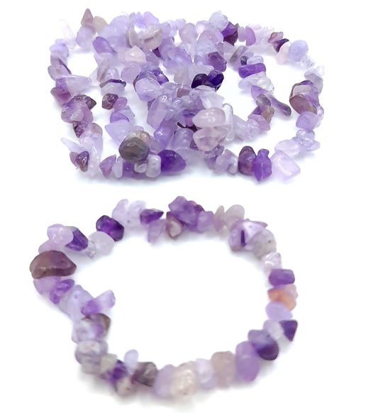 Amethyst Chip Bracelet