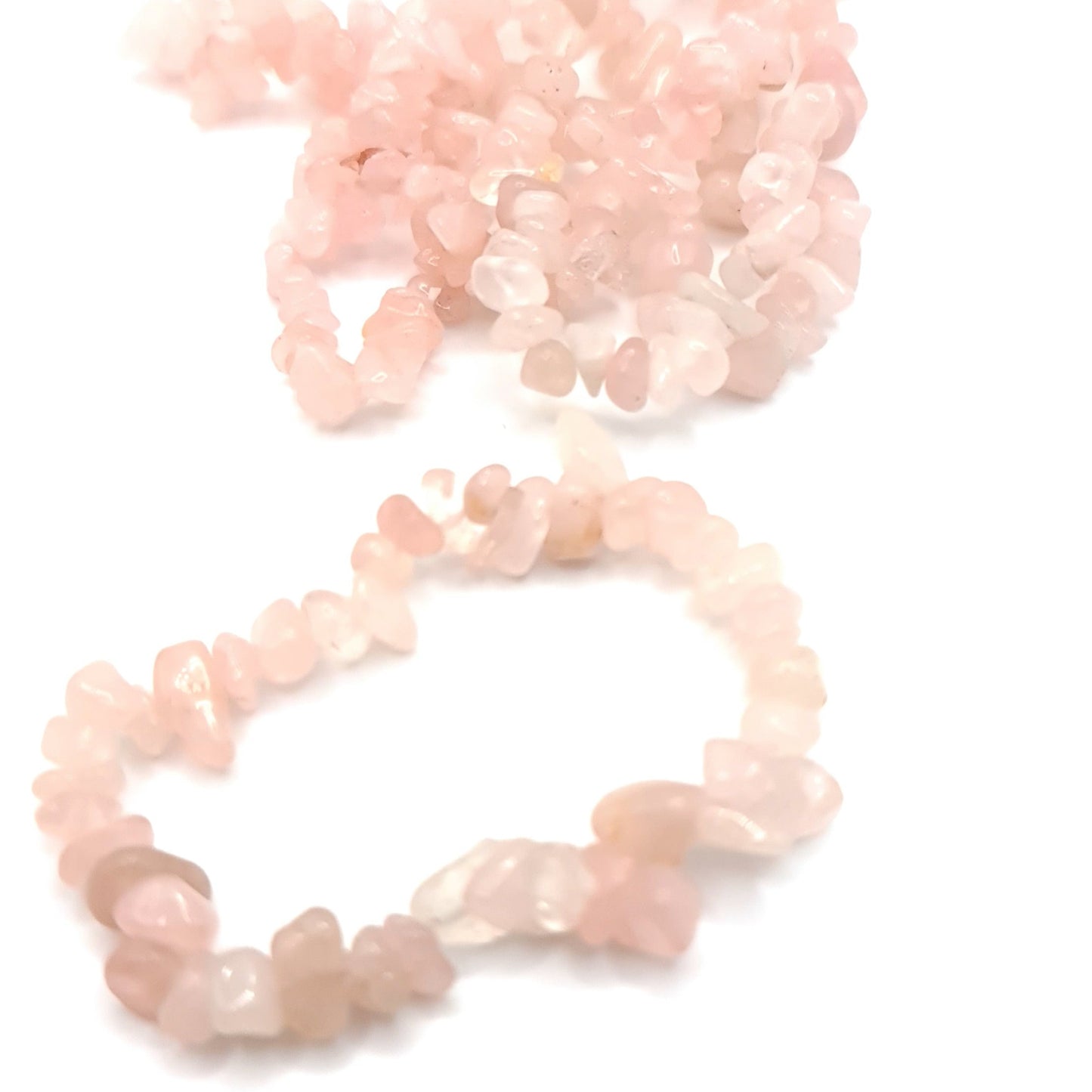 Rose Quartz Chip Bracelet