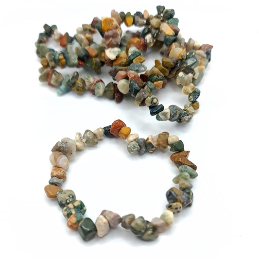 Ocean Jasper Chip Bracelet