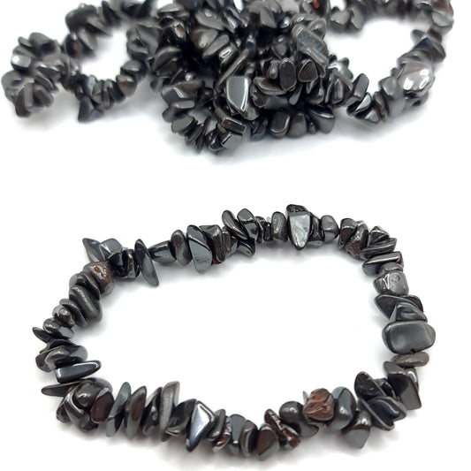 Hematite Chip Bracelet