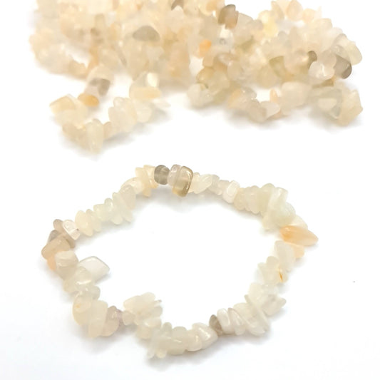 Moonstone Chip Bracelet.