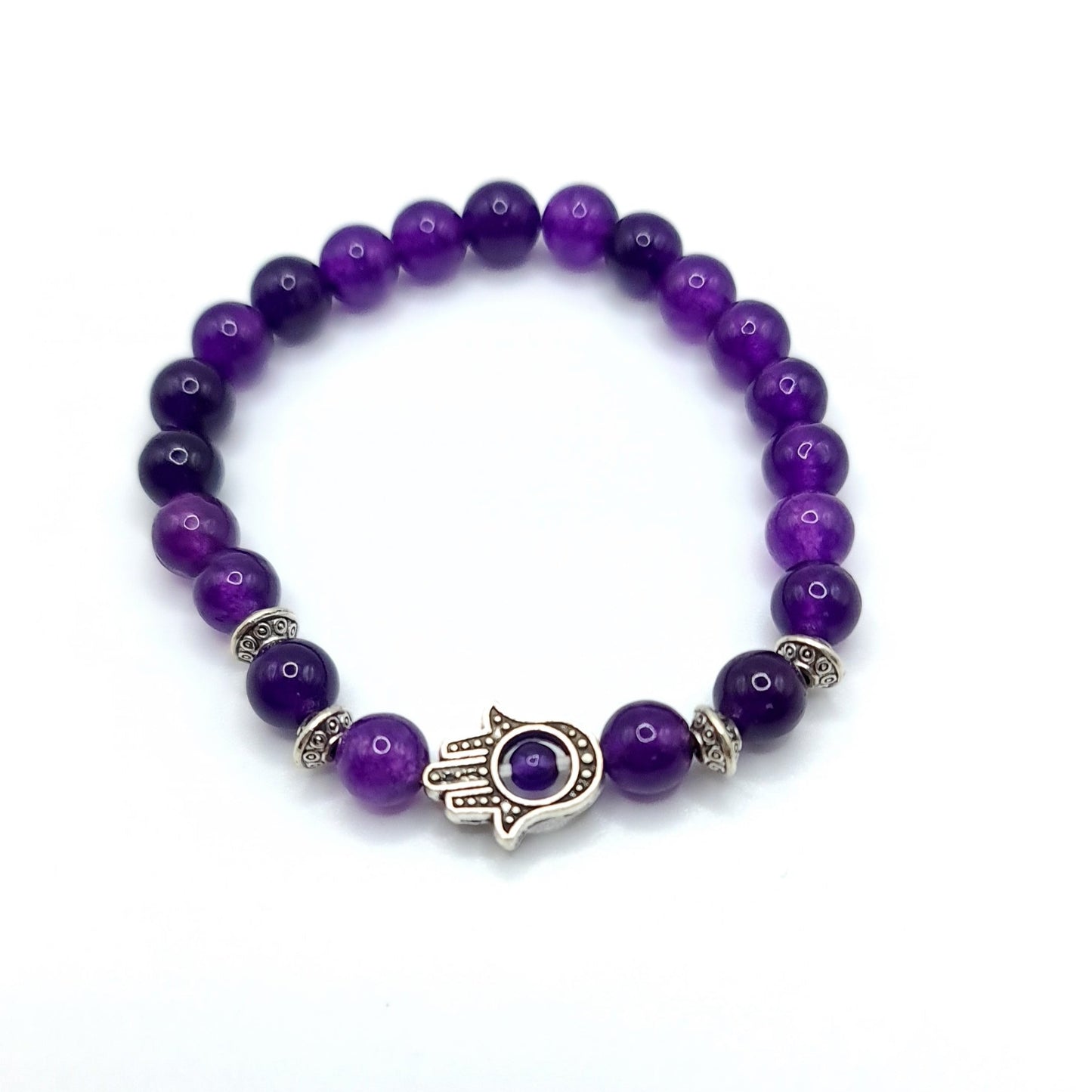Amethyst Hamsa Bracelet