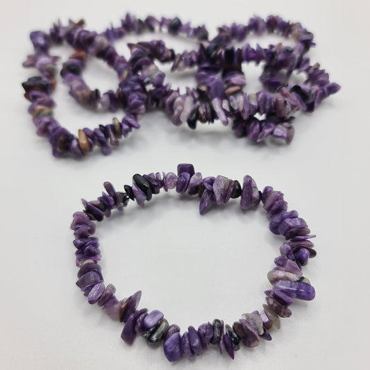 Charoite Chip Bracelet