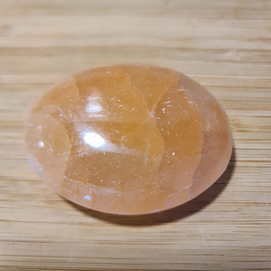 Orange Selenite Palmstone