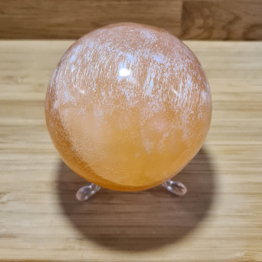Orange Selenite Sphere (7-8cm)
