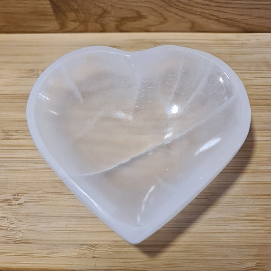 Selenite Heart Bowl
