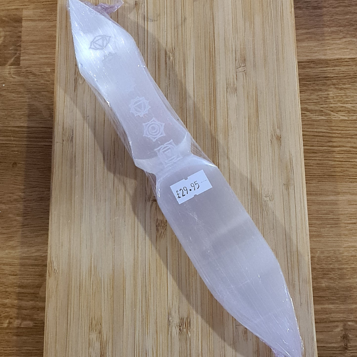 Selenite Engraved Sword