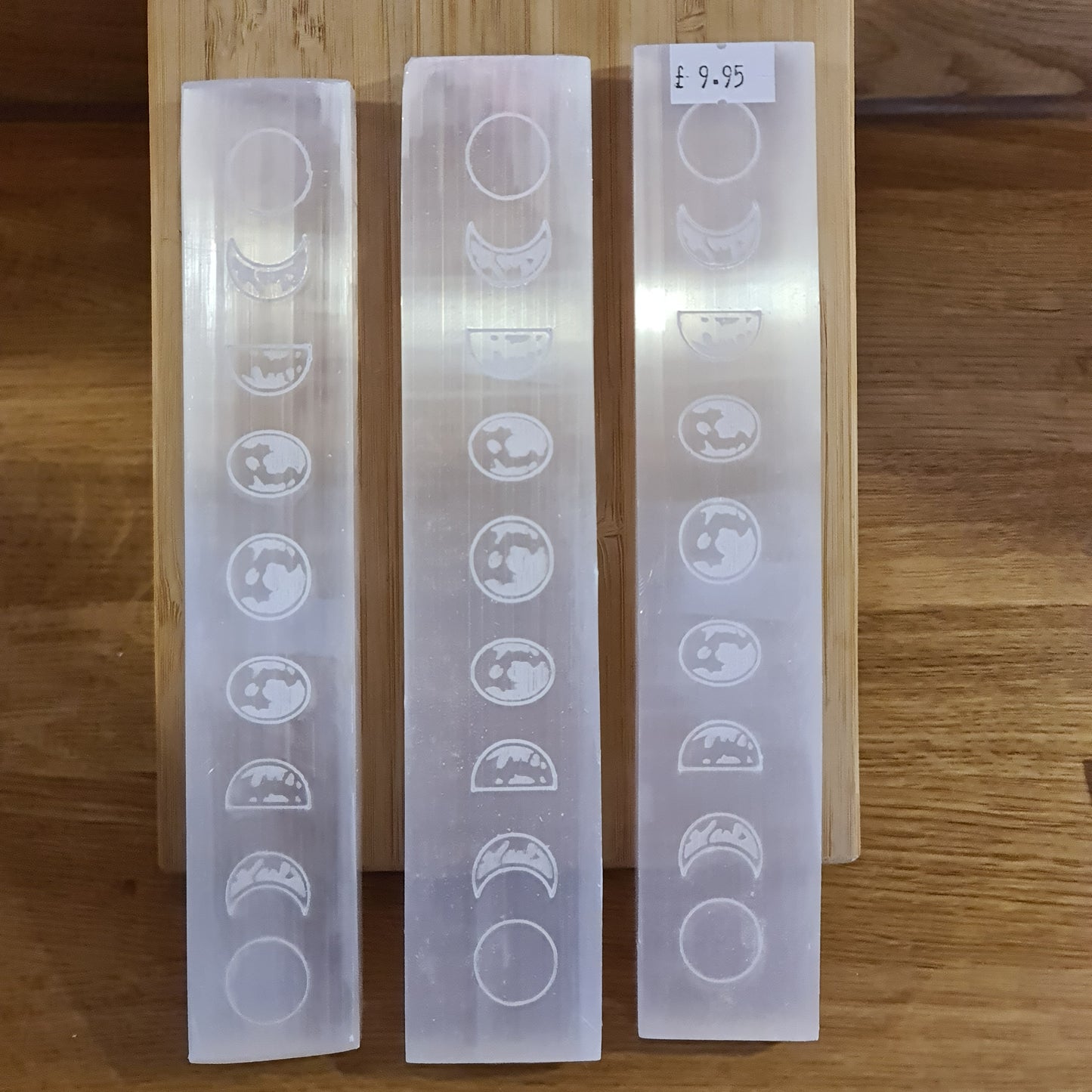 Selenite Moon Phases Charger Bar