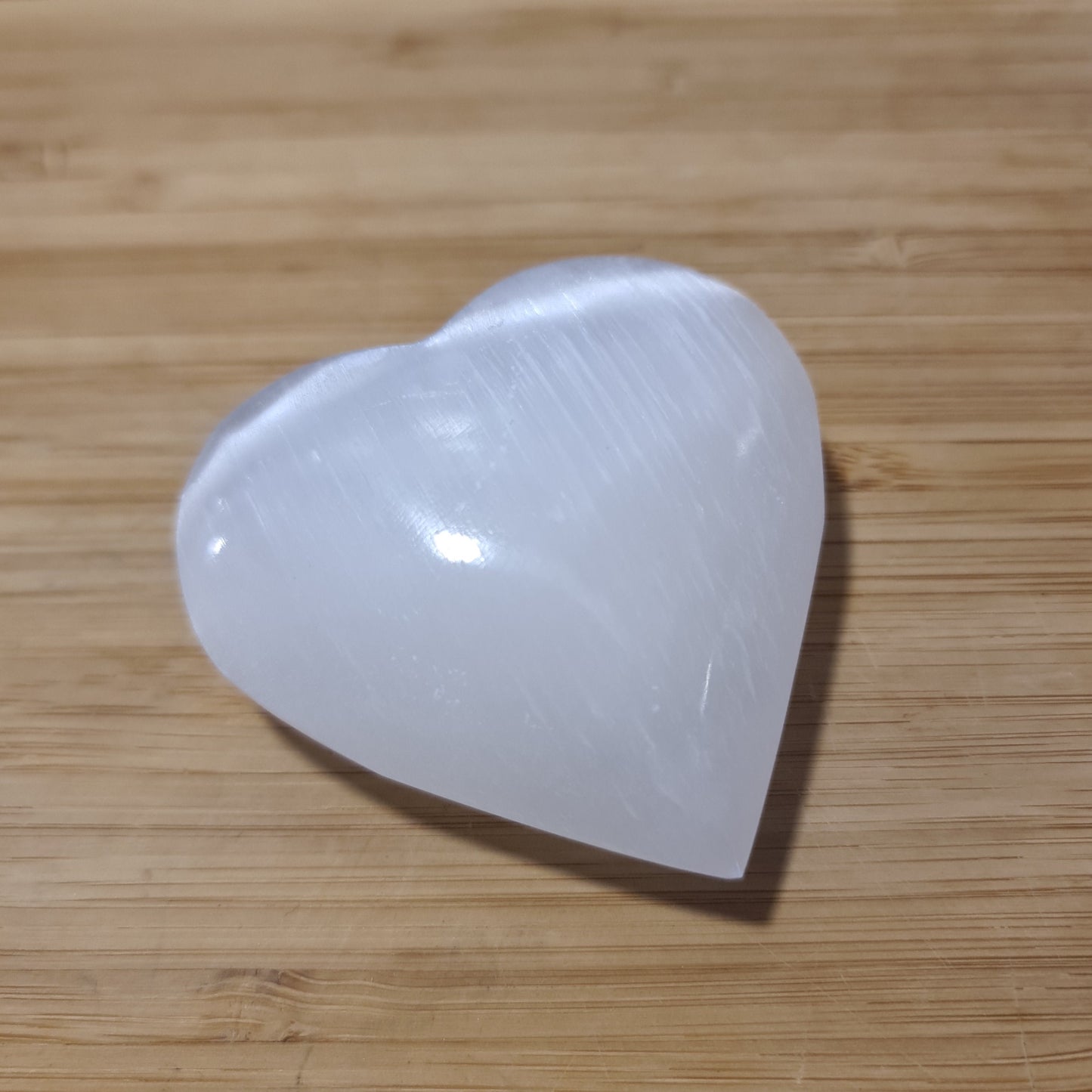 Selenite Puff Heart (6-7cm)