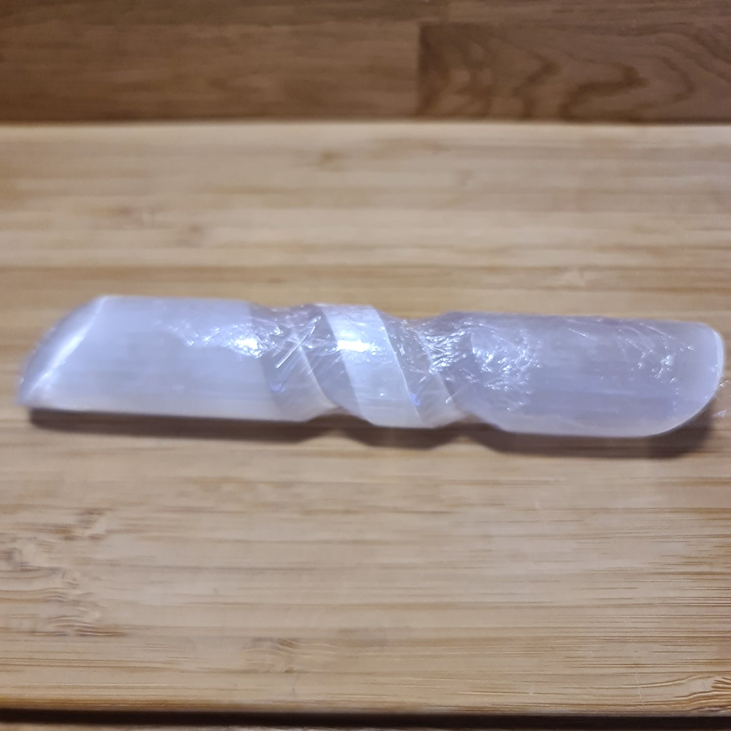 Selenite Twisted Wand