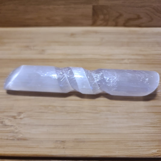 Selenite Twisted Wand