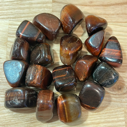 Tigers Eye Red Tumblestone