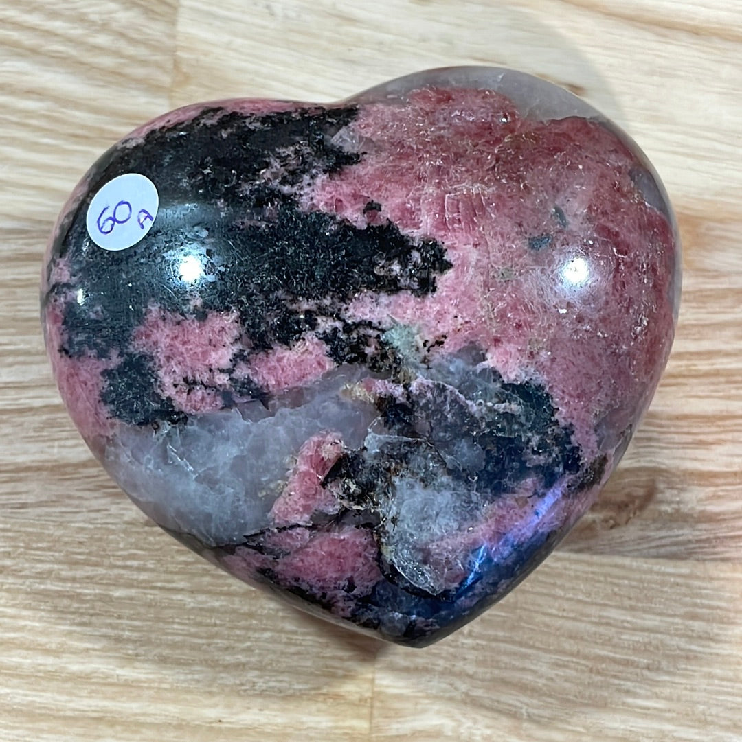 Rhodonite Puffy Heart (Large)
