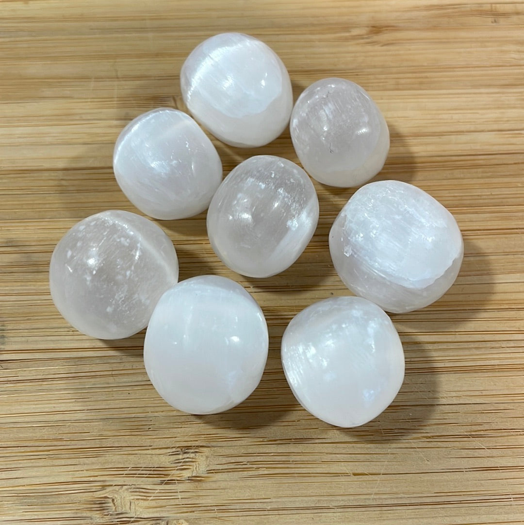 Selenite Satin Spar Tumblestone