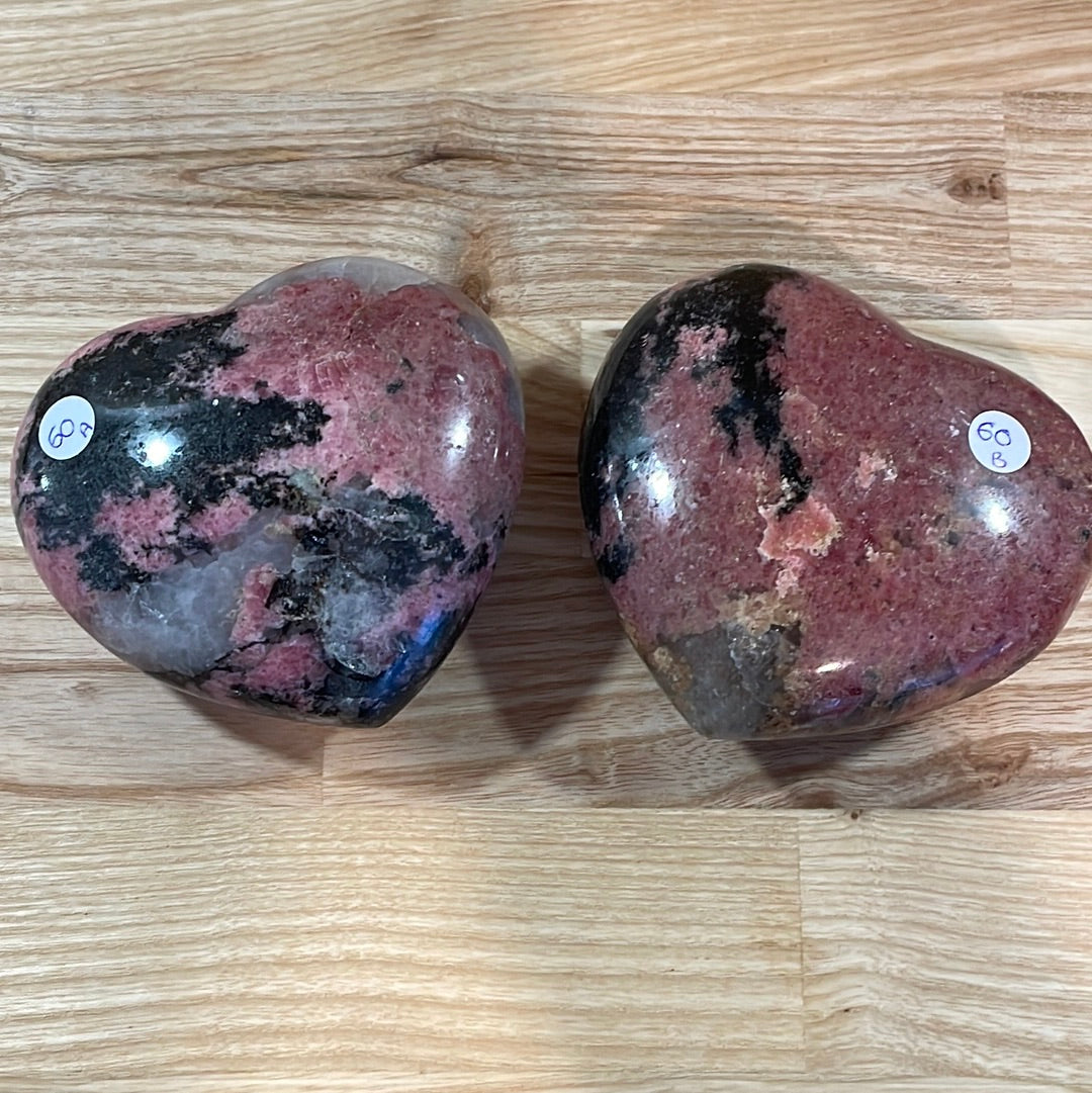 Rhodonite Puffy Heart (Large)