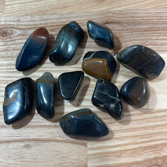 Tigers Eye Blue Tumblestone