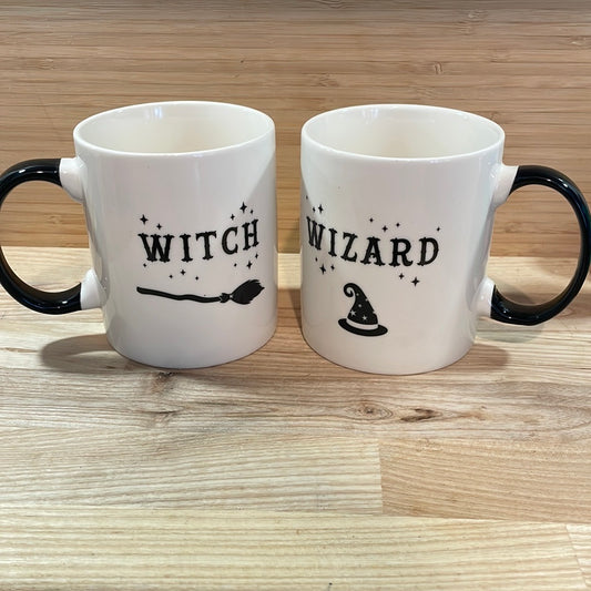 Witch and Wizard Mug Set