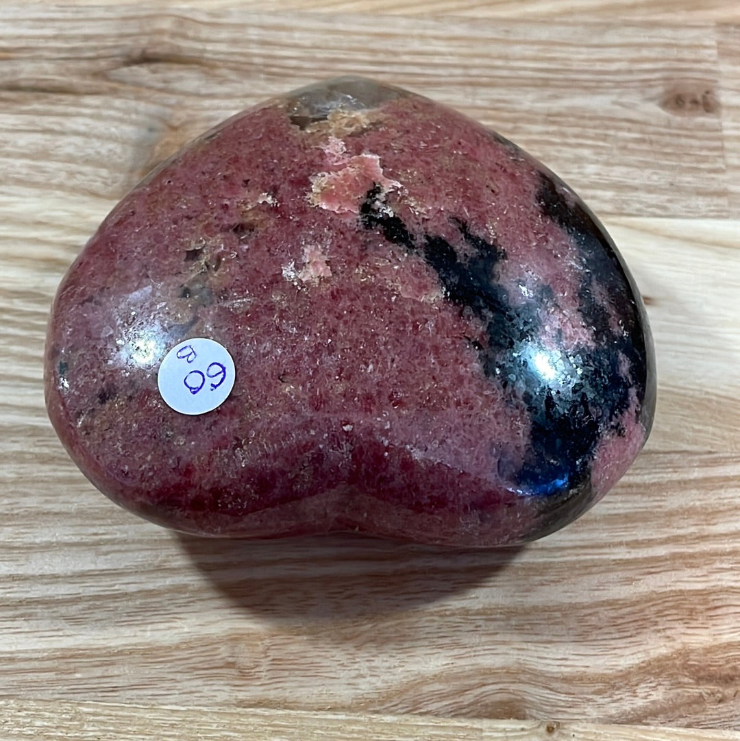 Rhodonite Puffy Heart (Large)