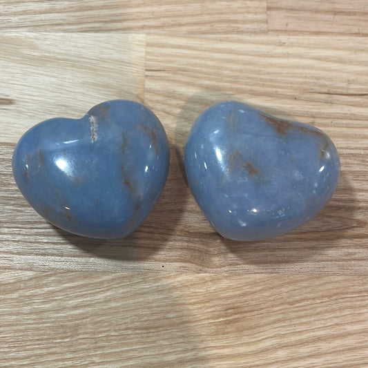 Angelite Puffy Heart