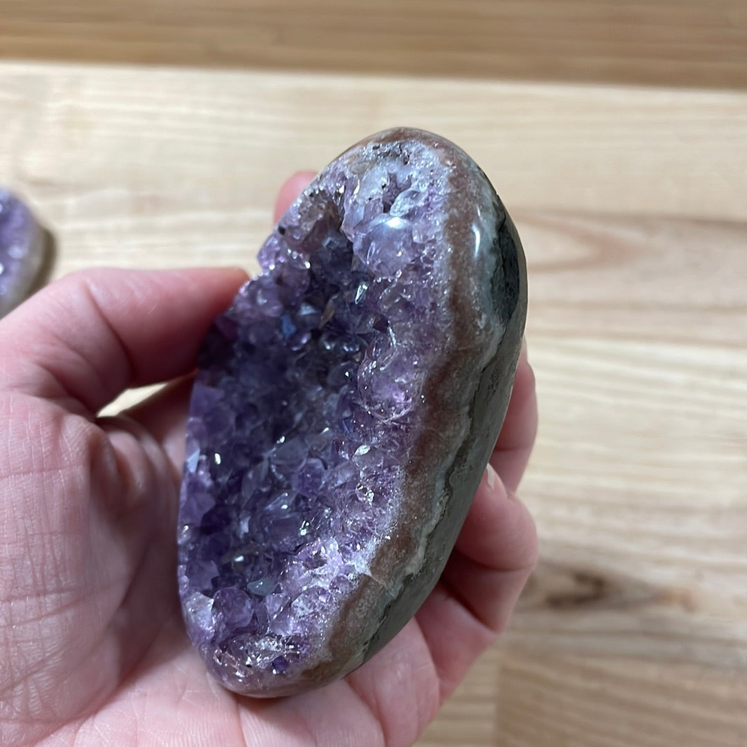 Amethyst Hearts Druzy